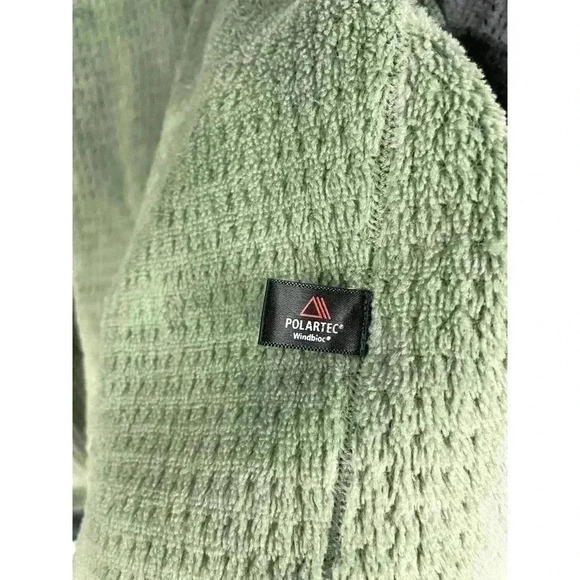 VTG Patagonia Green Deep Pile Fleece Full Jacket XL Mens Outdoor Zipped Pockets - Picture 13 of 16